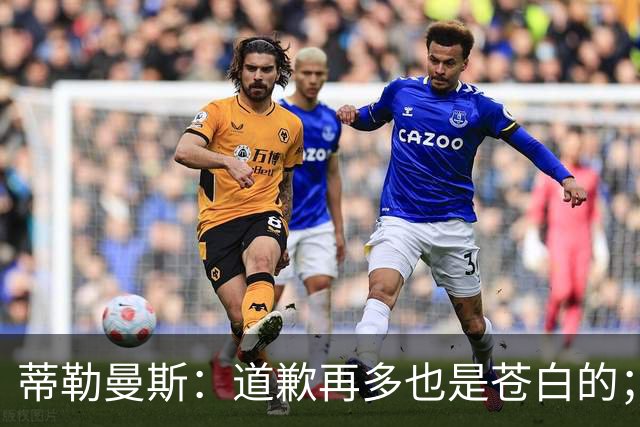 蒂勒曼斯：道歉再多也是苍白的；我们几乎所有环节都脱节了